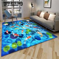 Animacinis filmas 3D Didelis modernus plotas Kilimėlis Svetainė Svetainė Namų kilimėliai Vaikų miegamojo kilimas 80cm*120cm