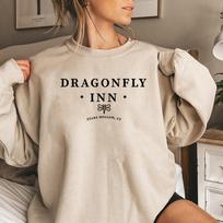 „Dragonfly Inn Stars“ tuščiaviduriai megztiniai TV laida „Gilmore“ mergaičių džemperis Luko užkandinė „Gilmore“ mergaitės „Crewneck“ megztiniai, gerbėjų viršūnės S smėlis