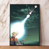 Anime plakatas Dragon Ball Goku kalėdinė dovana šeimai, tapyba Paveikslėlis, pakabinamas ant sienos 70cm×100cm NoFrame