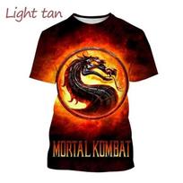 Vasaros Karštai Perkami Mortal Kombat Žaidimo 3D Spaudos Marškinėliai Trumpomis Rankovėmis Gatvės Stiliaus Šaunūs Vyriški Laisvalaikio Marškinėliai Marškinėliai Vyriška Gatvės Apranga 5XL black