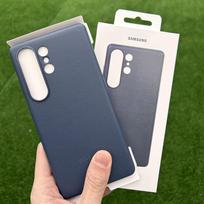 Samsung Galaxy S25 Ultra Kindsuit Odinis Telefono Dėklas Minkštas Šilkinis Prilietimas Apsauginis Odinis Viršelis Skirtas Galaxy S25 Ultra tamsiai mėlyna spalva