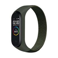Keičiamas apyrankės dirželis Xiaomi Mi Band 5 4 3 nailoninis dirželis riešui sportinė apyrankė Mi Band 4 5 Miband 4 3 5 Band4 išmaniojo laikrodžio dirželis For MiBand 4 3 black
