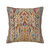 Senovinis šilkinis persiškas kilimo pagalvės užvalkalas Bohemiškas turkiškas etninis kilimas Minkšti mieli pagalvių užvalkalai Namų dekoravimas 30x30cm 12x12in beige