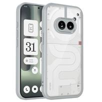 Nothing Phone 2A A142 dėklas smūgiams atsparus silikoninis TPU bamperis su skaidriu galiniu kietu dangteliu telefono dėklas, skirtas Nothing Phone 2A Phone2A A142 Pc + tpu&Nothing Phone (2a) pilka spalva