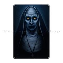 Mergelė demonė Valak Metalinė plokštė Plakatas Dekoracija Svetainė Individualus Vintažinis Namų Skardinis ženklas Plakatas 40x30cm