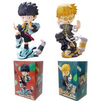 Mob Psycho 100 Anime Figūrėlės Gk Reigen Arataka Q Edition Kawaii Sėdintis Delno Serija Modelis Lėlė Darbalaukio Ornamentas Kolekcionuojama Dovana black