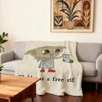 Filmas H-Harry P-Potter Dobby Mielas Antklodė Super Šiltas Patogus Pliušinis Mesti Antklodę Vaikas Namų Sofa Miegamasis Dovana 30x40in