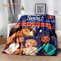Laisvasis žirgas Animacinis minkštas pliušinis pledas, Flanelinis pledas Miegamojo svetainės lovos sofos iškylos uždangalas 75x90cm