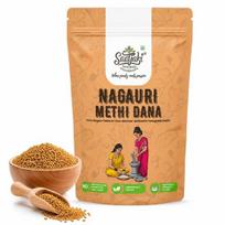 Saatyaki Naturals Organic Methi Seeds - 200gm | Preimium Quality Fenugreek Seeds |Hygenically Packed and Perfect for Daily Cooking, Tadka and Pickles 200GM brown