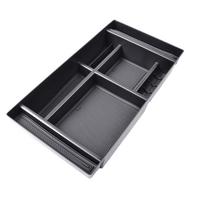 For Chevy Silverado 2500/3500HD - for Chevy Silverado 1500 - Center Organizer Tray Armrest Console Organizer juoda