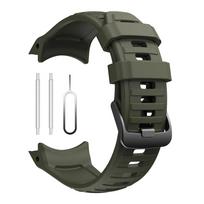 Pakeičiama apyrankė Garmin Instinct 2X Solar Tactical Edition 26mm Silikoninė laikrodžio apyrankė Laikrodžio apyrankės priedai For Instinct 2X tamsiai žalia spalva