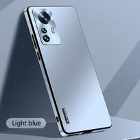 Telefono dėklas, skirtas XiaoMi 12 Pro 12X, metalinis, magnetinis, aliuminio lydinio, itin plonas, pilnai apsaugantis dangtelis, skirtas XiaoMi 12S Ultra, galinis dangtelis For XiaoMi 12 Pro šviesiai mėlyna spalva