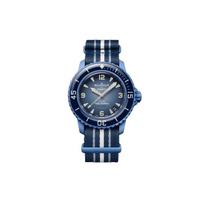SWATCH Vyriškas 42,3 mm smėlio spalvos laikrodis SO35S100 SO35S100 Atlantic Style gray