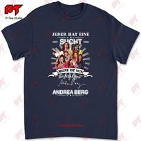 Kiekvienas turi priklausomybę Mano dabar yra Mail Andrea Berg Signature Marškinėliai Tee WSS4 XL gray