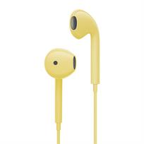 Laidinės ausinės 3,5 mm Super Bass Sportinės ausinės Su įmontuotu mikrofonu In-Ear Muzikinės ausinės Išmaniajam telefonui, skirtos Huawei geltona