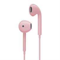 Laidinės ausinės 3,5 mm Super Bass Sportinės ausinės Su įmontuotu mikrofonu In-Ear Muzikinės ausinės Išmaniajam telefonui, skirtos Huawei rožinė