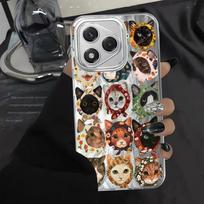 Case for Honor X8a X7b X9c 200 Pro X8b X9b X9a 200 400 Lite X8c Soft Shell Retro Cat Art Honor X7b white