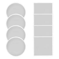 DIY Coaster Silicone Mold,Epoxy Resin Casting Mold for Making Coaster,Home Decor 1 white