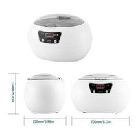 35W 304 Stainless Ultrasonic Cleaner Digital Touch Control Ultrasound Cleaning Machine Portable Timed Ultrasonic Cleaning Tank white