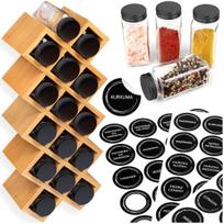Kochen Bamboo Spice Rack 18 Jars