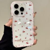 2-in-1 Cherry Fresh iPhone Case for Apple 17 Pro/16/15/14/13/12/11 15 white