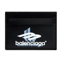 Balenciaga Sport Logo Card Holder Black/White Men Wallets 5943092AAPK1090 Box(Basic Set+Box) black