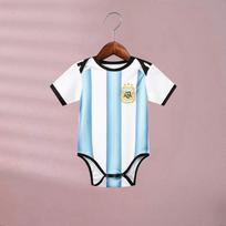 2627 Pasaulio taurės kūdikio futbolo marškinėliai Brazilija šeimininkė ir svečias Neymar Argentina kūdikio vieno gabalo marškinėliai didmeninė prekyba tarpvalstybinė size 12 (12 months-18 months) white