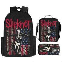 Helovino Kuprinė Sunkiojo Metalo Roko Slipknot Skaitmeninė Spausdinimo Kuprinė Per Petį Nešiojama Rankinė Pieštukinė Backpack