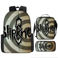 Helovino Kuprinė Sunkiojo Metalo Roko Slipknot Skaitmeninė Spausdinimo Kuprinė Per Petį Nešiojama Rankinė Pieštukinė Backpack