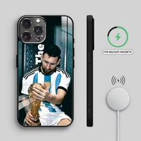 F-Football S-Star L-Lionel Messi  Phone Case For iPhone17,16,15,14,13,12,11 Plus,Pro Max Magnetic For Magsafe Wireless Charging iPhone13 gray