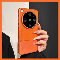 For OPPO Find X9 Ultra Case Leather PU New Simple Premium Feel Shockproof Phone Cover For OPPO Find X 9Ultra 5G Shell Bumper OPPO Find X9 Ultra oranžinė