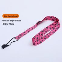 Adjustable Ethnic Style Neck-Hanging Ukulele Strap for All Ages pink