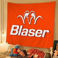 Blaser Logo Tapestry Art Printing Japanese Wall Tapestry Anime Wall Hanging Home Decor 60x90 cm white