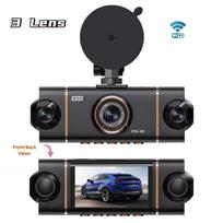 4-Channel 360 Degree Dash Cam For Cars WIFI APP Car DVR 1080P 4 Camera Lens Video Driver Recorder Rear View Camera for Vechile 3 Lens+WIFI