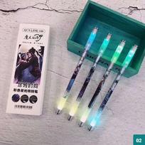 Cool Rotating Led Flash Gel Pen With Light Students  0.5Mm Spinning Pen