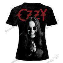 Vintažinis Sunkiojo Metalo Roko Grupės Ozzy Osbourne 3D Spausdinimo Marškinėliai Vyrams Moterims Mados Hip Hop Trumpomis Rankovėmis Viršutiniai Marškinėliai Ypač Dideli Marškinėliai 5XL brown