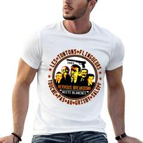 Les Tontons Flingueurs Marškinėliai Street Wear Vintažiniai Anime Marškinėliai Sporto Gerbėjų Bėgimo Marškinėliai Unisex L black