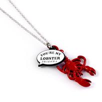 FRIENDS TV Show You're My Lobster Charm Necklace white