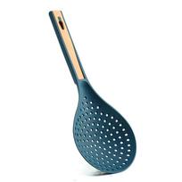 Large Capacity Slotted Spoon Plastic Colander Spoon Convenient Skimmer Spoon  Straining Pasta Soup gray