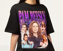 Pam Beesly Shirt - The Office TV Show Tshirt,Jim Halpert Shirt,Sitcom Tee 110 brown