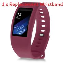 Samsung Gear Fit 2 Sm R360 Silikoninis Pakeičiamas Dirželis Patvarus Patogus Reguliuojamam Pritaikymui Purple Red,S black