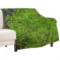 World of Moss V Throw Blanket Cozy Warm Blanket for Bed Room Decor 150x200cm (60x80inch) green