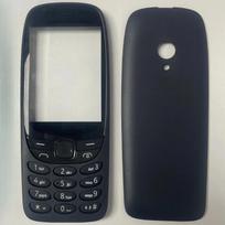 Nokia 6310 2021 4G Baterijos dangtelio korpusas Angliškas klaviatūros keitimas juoda