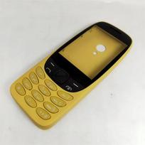 Nokia 6310 2021 4G Baterijos dangtelio korpusas Angliškas klaviatūros keitimas geltona