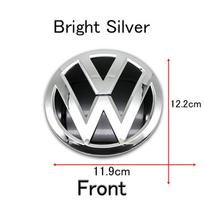 1 vnt. Volkswagen Polo automobilio emblema logotipas su VW Polo 2014 2015 2016 2017 2018 Automobilio logotipas 122 mm priekinis variklio dangtis 110 mm galinė bagažinė black