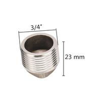 Stainless Steel 1/2  3/4  1  Male Thread End Cap Squrae Head End Plug Cap Water Gas Oil Plumbing Pipe Fittings