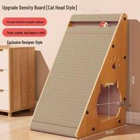 Sisal Cat Scratching Post: Durable, No-Shed, Scratch-Resistant Corrugated Cardboard with Anti-Sofa Scratch Design. Ideal for Nail Sharpening. Default beige