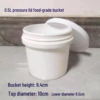 Patvarus 20L baltas plastikinis kibiras su dangčiu pramoniniam naudojimui 10L thickened spiral lid new material