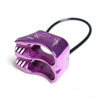 Downhill Rock Climbing Rappel Hardware Climbing Descender Be-lay Rappel Device  Survival Equipment violetinė