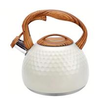 Stainless Whistling Kettle Large Capacity for Induction Cooker one size smėlis